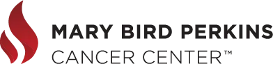 Logo with blue and red colors.