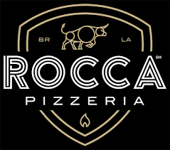 Logo with blue and red colors.